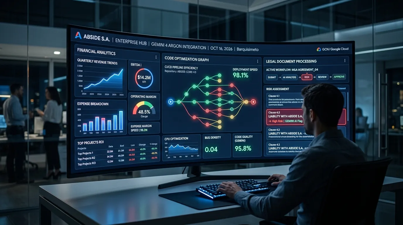 Análisis financiero y legal automatizado con Gemini 4 Argon